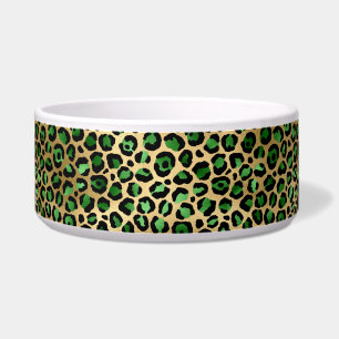 Comedero Diseño de la serie Safari de Esmeralda y Oro 8