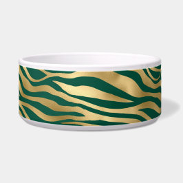 Comedero Diseño de la serie Safari Esmeralda y Oro 4
