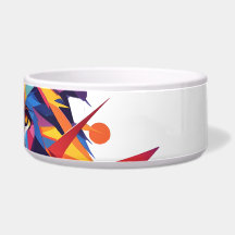 Diseño de leones geométricos coloridos