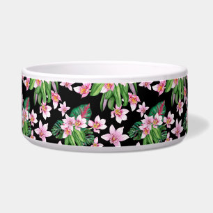 Comedero Diseño de orquídeas acuarelas 27
