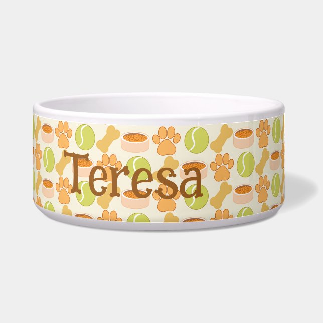 Comedero Diseño De Patrones De Juguetes Y Tratamientos De P (Frente)