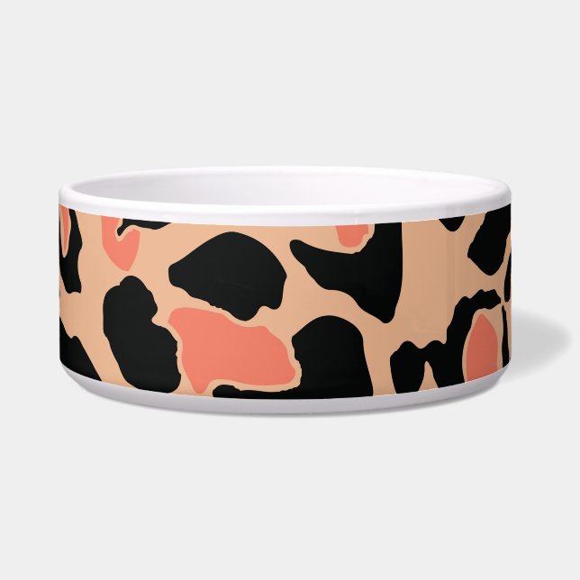 Comedero Diseño de patrones de leopardo de época (Frente)
