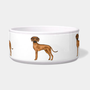 Comedero Diseño de perro león africano marrón Rhodesian Rid