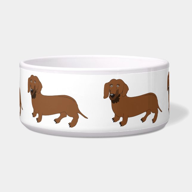 Comedero Diseño de perros Dachshund (Frente)