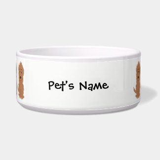Comedero Diseño de perros Red Goldendoodle