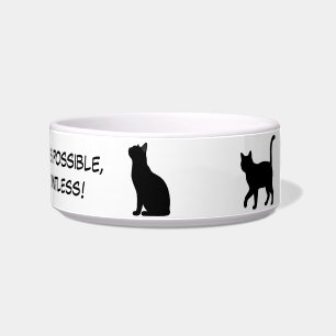 Comedero Diseño de siluetas de mascotas lindas - Gatos 1 +