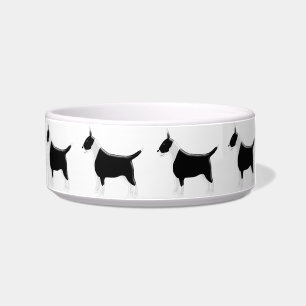 Comedero Diseño del perro de bull terrier