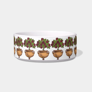 Comedero Diseño floral de árbol rosa Art Nouveau vintage