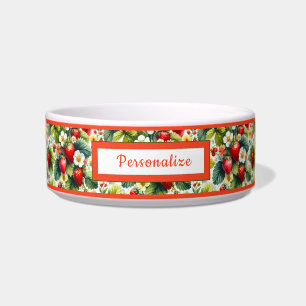 Comedero Diseño Floral de Margarita de Parche de Fresa Vint