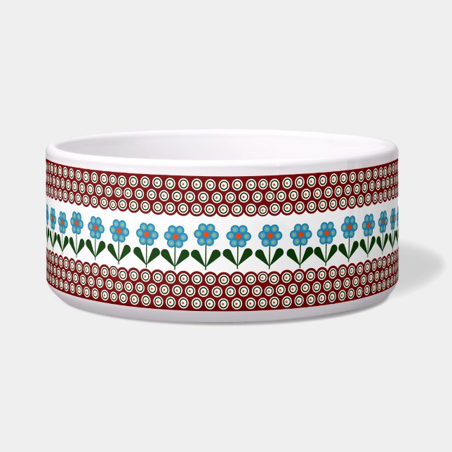 Comedero Diseño polaco de cerámica tradicional (Frente)