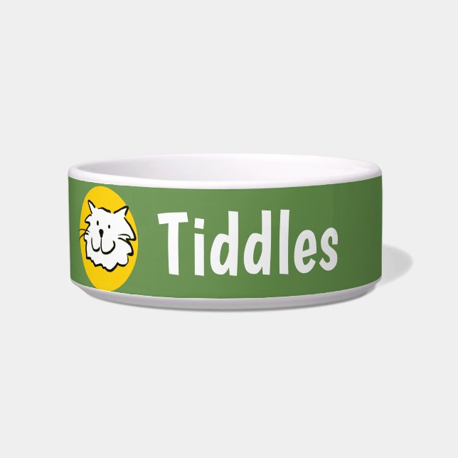 Comedero Diseño sonriente de gato (Izquierda)
