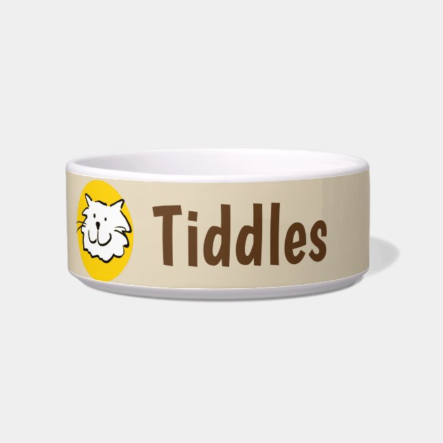 Comedero Diseño sonriente de gato (Izquierda)