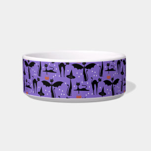 Comedero Disfraz de Halloween MCM Minimalista Gatos Morado