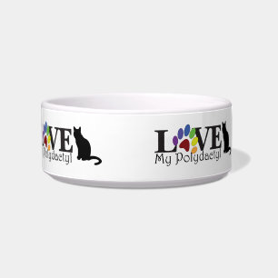 Comedero Dish Mascota de amor polidáctil