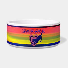 Comedero Diversión mascota - Anillo de color - Abstracto Ta