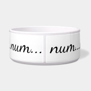 Comedero Divertido Elegante "Num...Num..." Alimentos