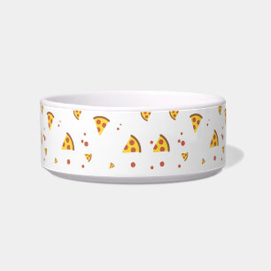 Comedero Divertido patrón minimalista de pizza de pepperoni
