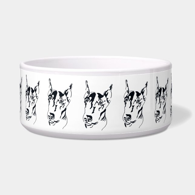 Comedero Doberman Pinscher Dog Bowl (Frente)