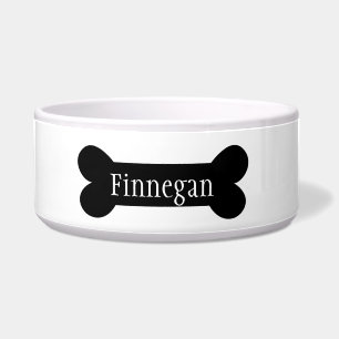 Comedero Dog Bone Design Dog Food Bowl - HAMbWG
