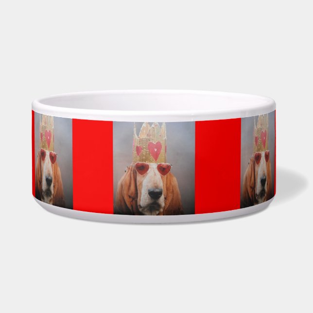 Comedero Dog Bowl Basset Hound King (Frente)