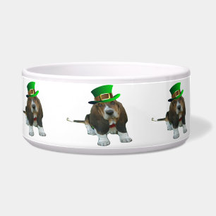 Comedero Dog Bowl Basset Hound St Patrick's