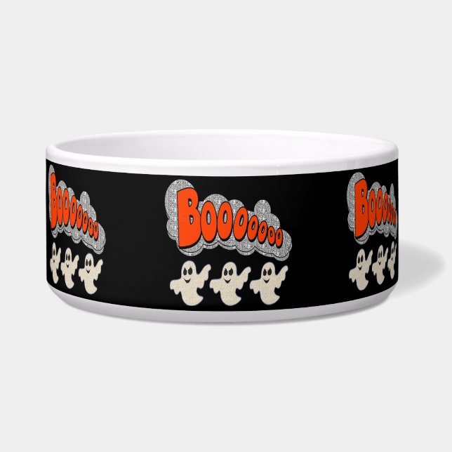 Comedero Dog Bowl Boo Ghosts (Frente)