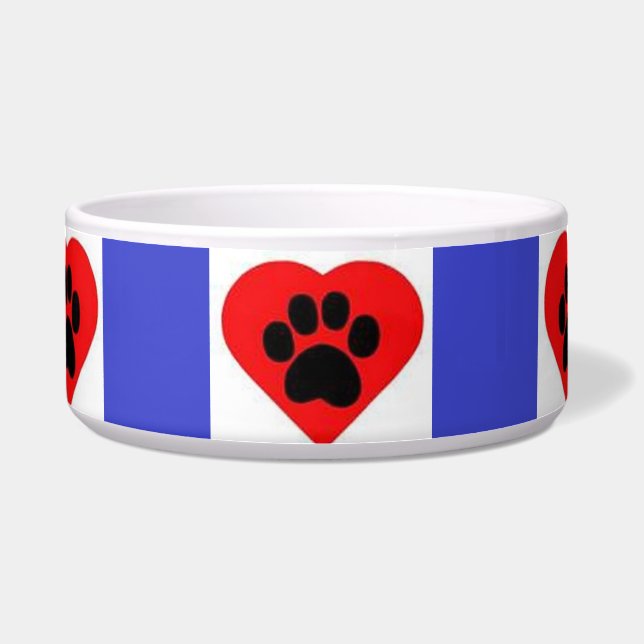 Comedero Dog Bowl Paw Heart (Frente)