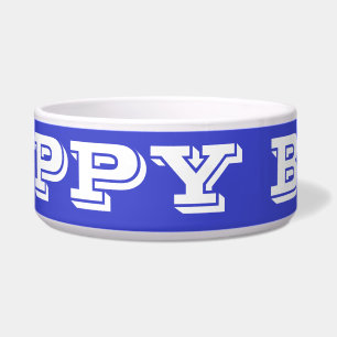Comedero Dog Bowl Puppy Boy Blue Band