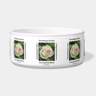 Comedero Dog Bowl Rosa poético