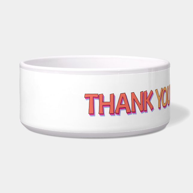 Comedero Dog Collar THANK YOU FOR BEING A FRIEND! (Izquierda)