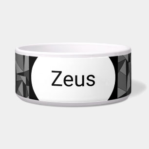 Comedero Dog Food Bowl con Black Abstract Design - HAMbWG