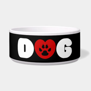 Comedero Dog Love Heart Bowl