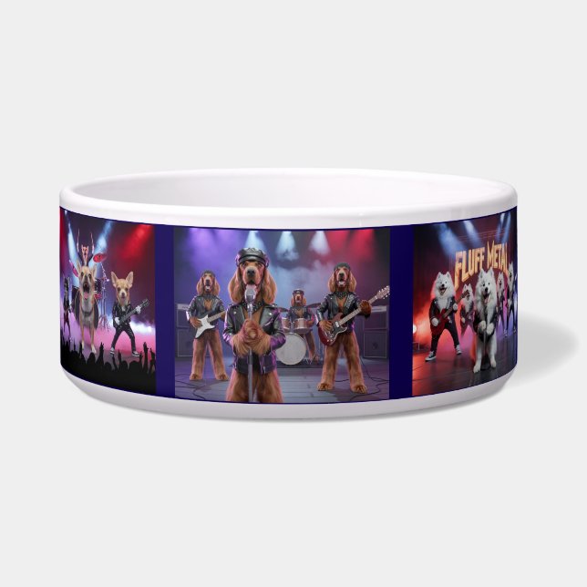 Comedero Dog Rock Star Bowl (Frente)