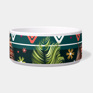 Comedero Doodle Étnico Floral: Vintage suave.