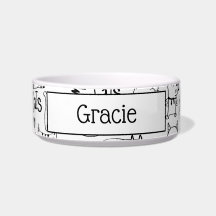 Doodles para gatos, divertido patrón de Kitts blan