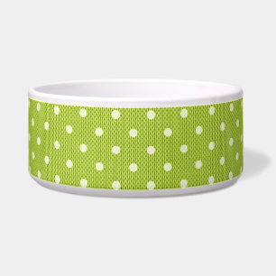 Comedero Dotty Delight Green Pet Bowl