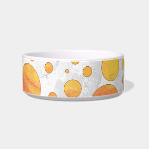 Comedero Dragones Naranja ocular Patrón de punto Polka