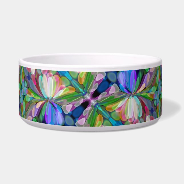 Comedero Dragonfly Wildflower Garden Abstract Floral (Frente)