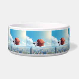 Comedero Dreamy Beagle Floating City Comic Illustration