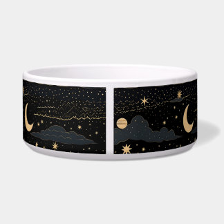 Comedero Dreamy Starry Night Sky Pet Bowl