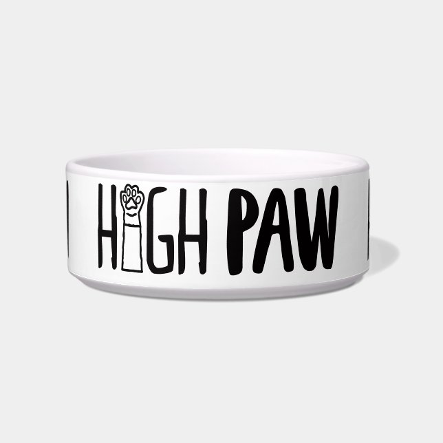 Comedero Dueño gracioso de perro de High Paw cita citas de  (Frente)