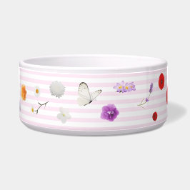 Comedero Eetbak Hond Vlinders en Bloemen