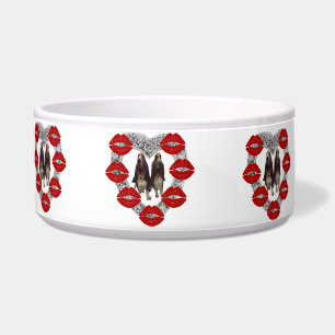 Comedero El Bastón De La Mascota Bowl Hanza Diamante Con Be