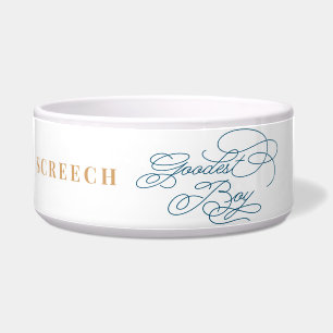 Comedero El chico más gracioso, elegante y elegante perro a