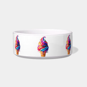 Comedero El clásico cono de helado vibrante de SlipperyJoe'