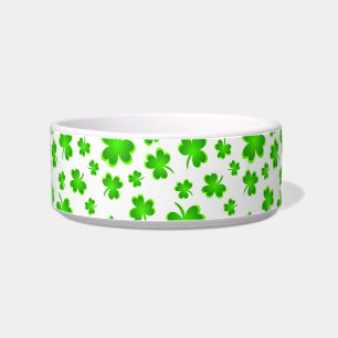 Comedero El día de St Patrick afortunado del perro del
