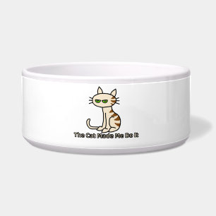 Comedero El gato me hizo hacer el tazón mascota