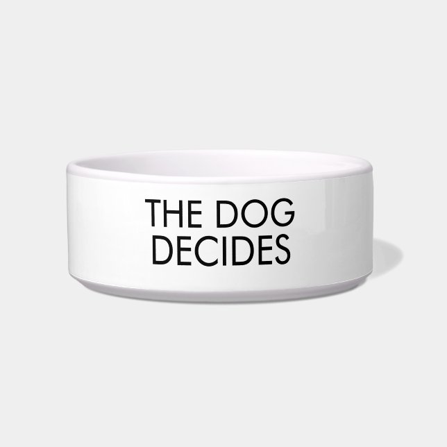 Comedero El Perro Decide Tazón de Perro (Frente)