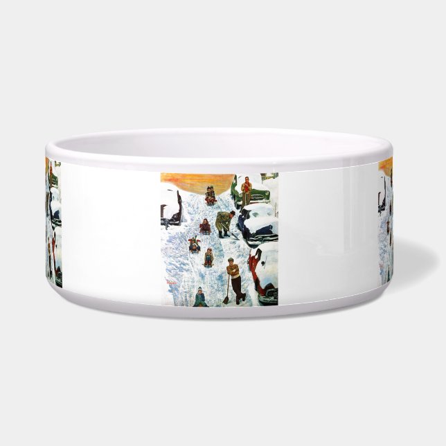 Comedero El Sledding y excavación (Frente)