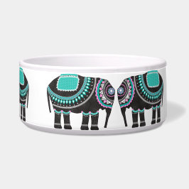 Comedero Elefantes Indios Ornamentados Diseño de Gatito Per